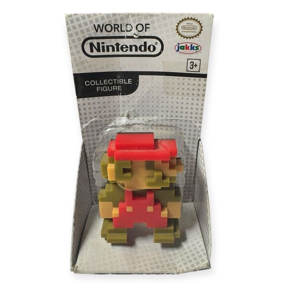 World of Nintendo Jakks 8-Bit Mario 3" Action Figure - Picture 1 of 3